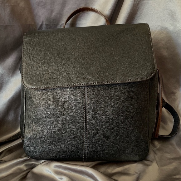 fossil claire backpack handbags black
